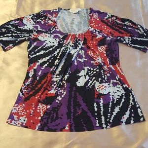 Michael Kors colorful blouse size M.